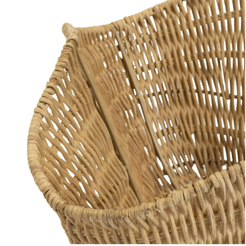 Habitat Rattan Wave Basket 18x35x35cm, UK version