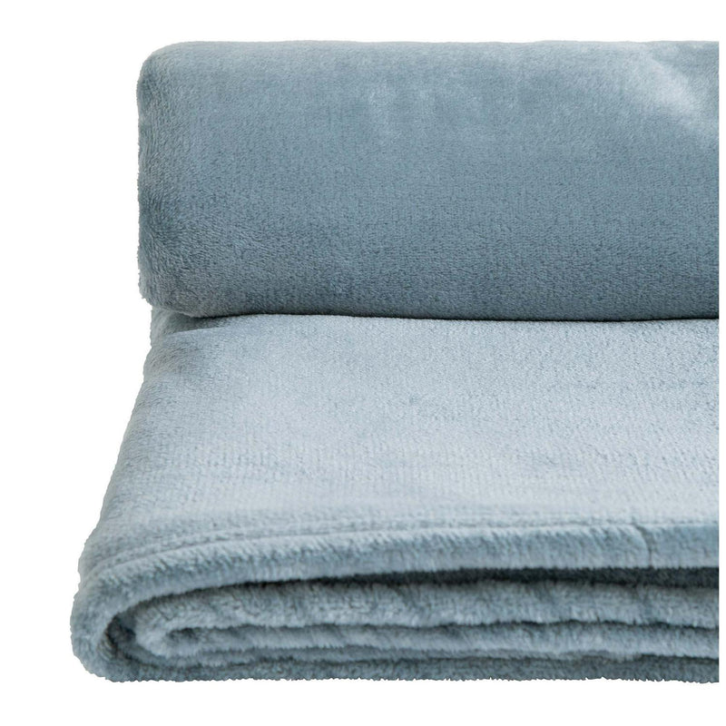 Sainsbury's Home Rustic Blue fleece throw 125 x 150cm (British brand)