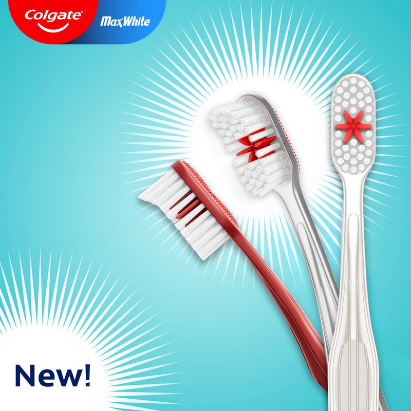 Colgate Max White Medium Toothbrush x3 - British product