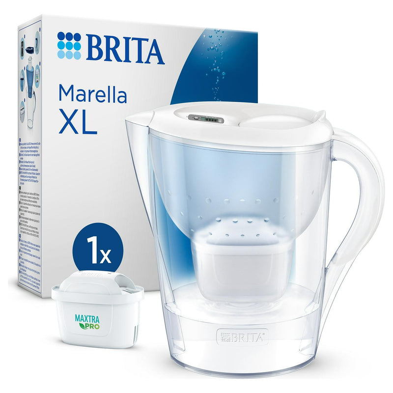 BRITA Marella 3.5L XL Water Filter Jug - White