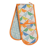 Habitat x Scion double oven gloves with Lintu & Aria kissing birds design, 92cm long, UK version