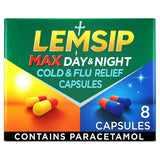 Lemsip Max Day & Night Cold & Flu Relief Capsules x8