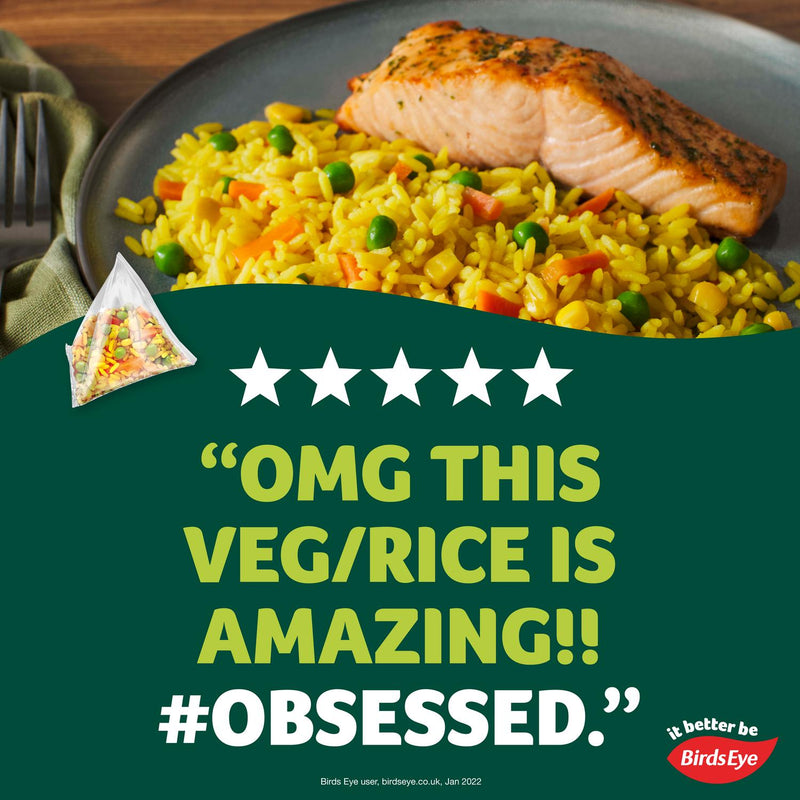 Birds Eye golden vegetable rice 380g x2 - British product
