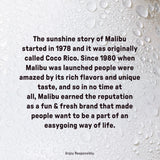 Malibu White Rum Coconut Flavour 70cl, imported from the UK
