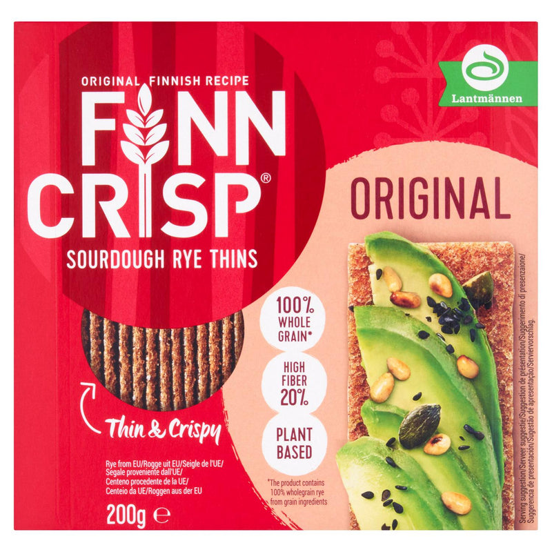 Finn Crisp original rye crispbread 200g - British product