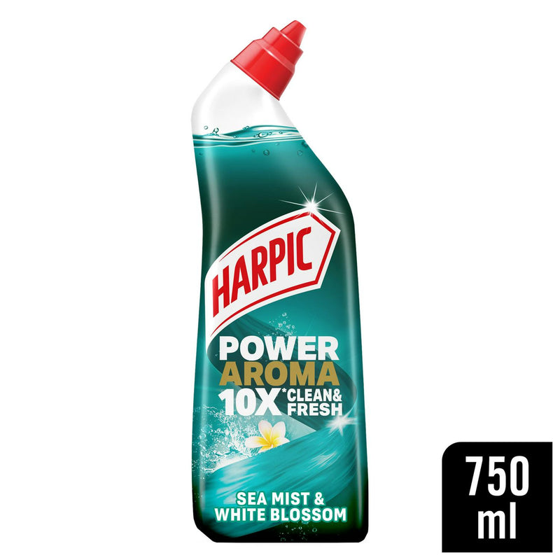 Harpic Power Aroma Sea Mist & White Blossom Toilet Cleaner, UK version