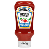 Heinz Tomato Ketchup 50% Less Sugar and Salt 665g, UK version