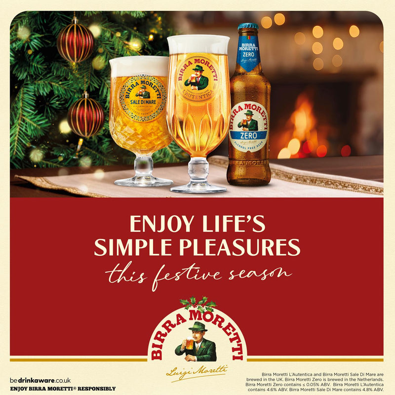 Birra Moretti Lager Beer 18x330ml pack - British product