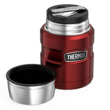 Thermos Stainless King red food flask 470ml (British brand)