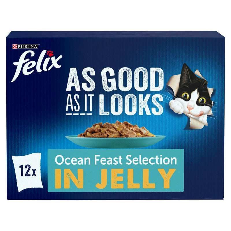Felix Cat Food Ocean Feasts 12 x 85g - British product