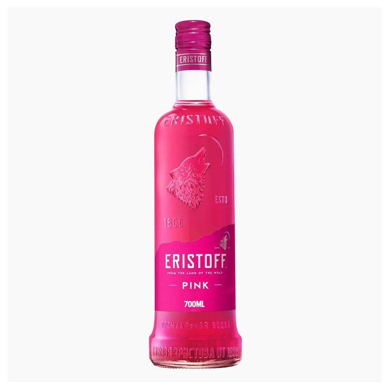 Eristoff Pink Vodka Liqueur Vibrant Strawberry Flavoured Spirit 70cl