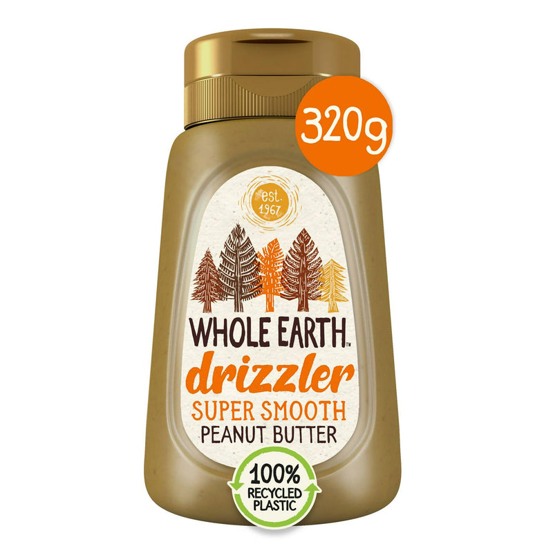 Whole Earth Drizzler Original Roasted Super Smooth Peanut Butter 320g