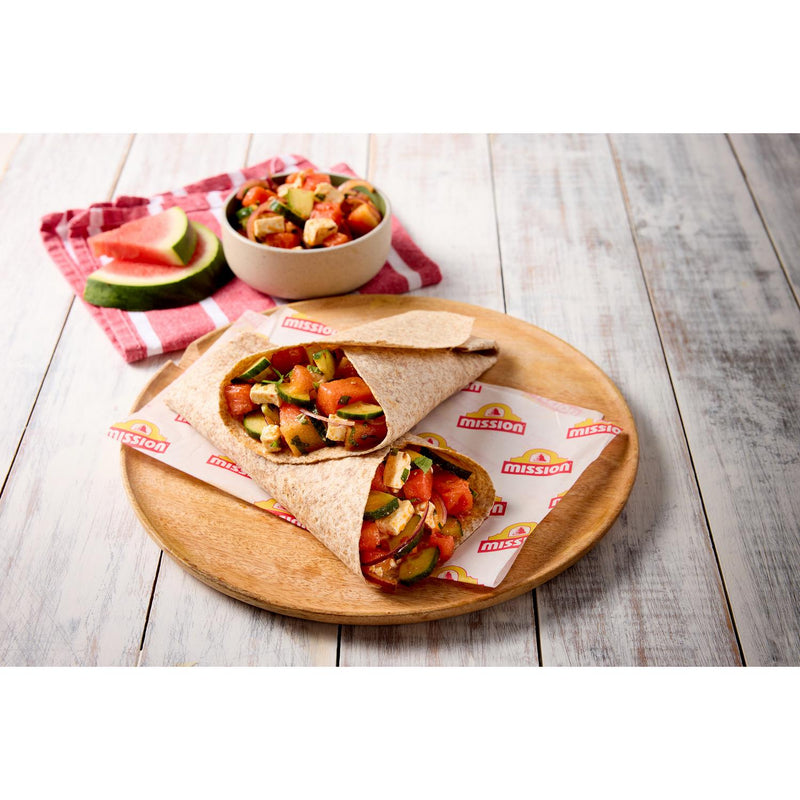 Mission wholemeal wraps 367g, imported from the UK