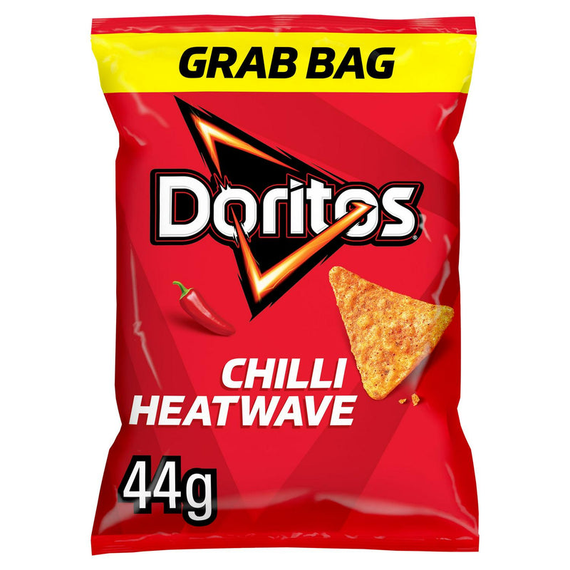 Doritos Chilli Heatwave tortilla chips grab bag - British product