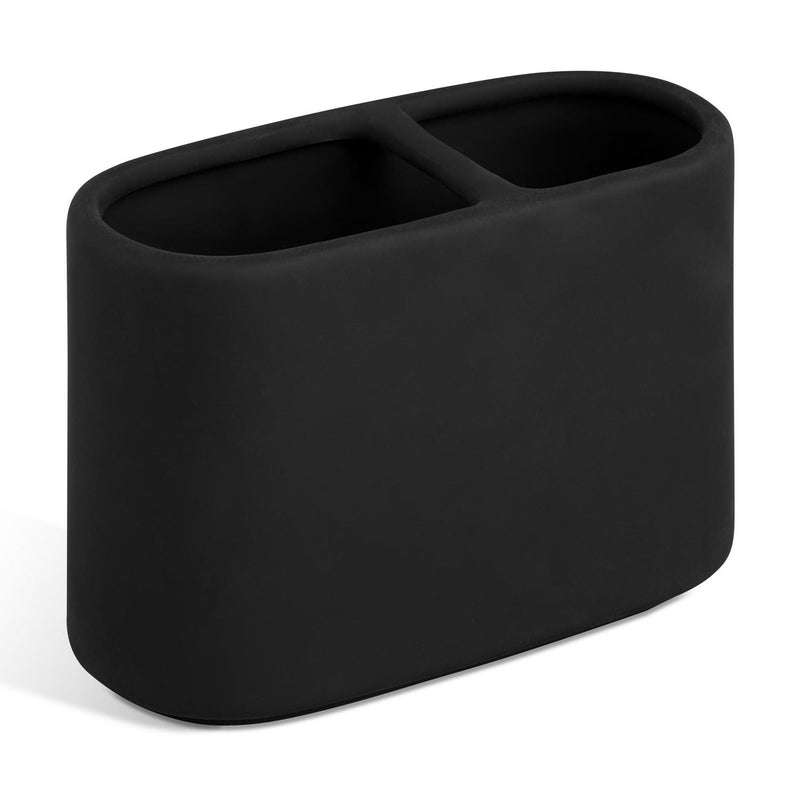 Habitat stoneware toothbrush holder large black, UK version