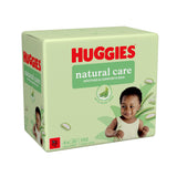 Huggies Natural Care plastic free baby wipes 192 count, UK version
