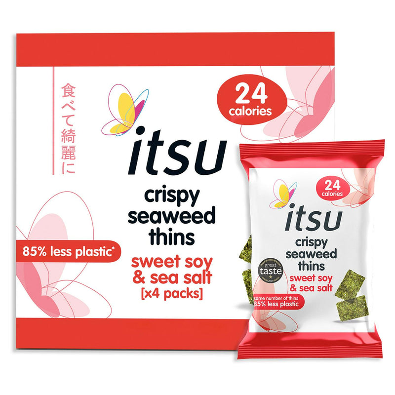 itsu Crispy Seaweed Sweet Soy Salt 4x5g, UK version