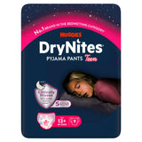 Huggies DryNites Girls Pyjama Pants For Bedwetting 13+ Years, 48-60kg x9