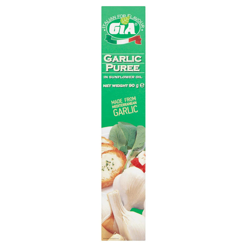 Gia Garlic Puree in Sunflower Oil 90g, UK version