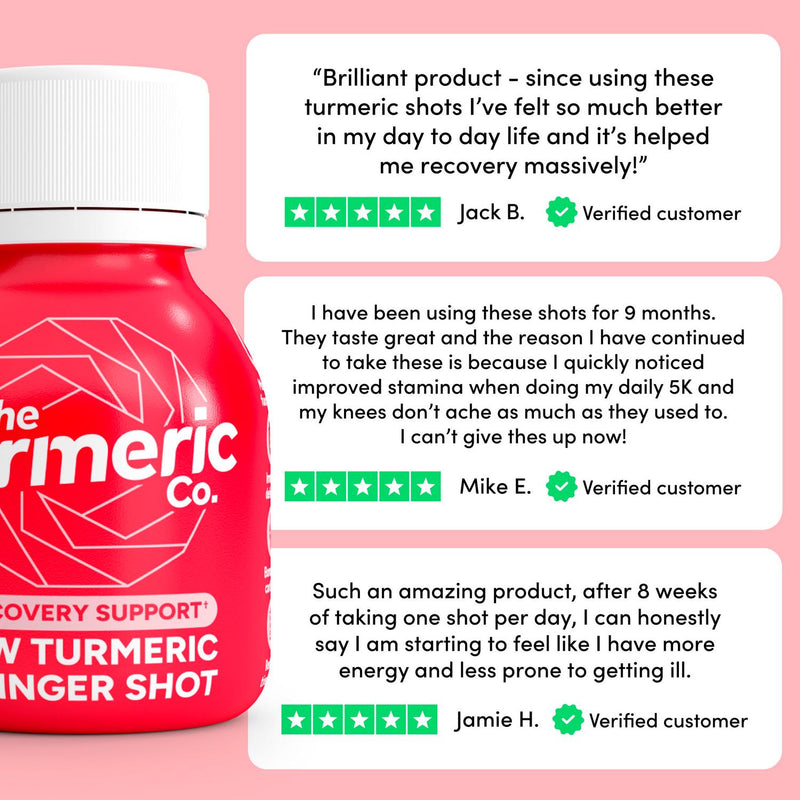The Turmeric Co. Turmeric Ginger Shot 3 x 60ml (British brand)