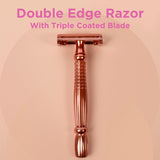 Triple Coated Blade Refills for Safety Razor with Butterfly Opening, 15-Pack