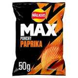 Punchy Paprika Flavour Ridged Potato Crisps 50g Grab Bag