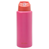 Pink Stainless Steel Sipper 1L Drink Container (British brand)