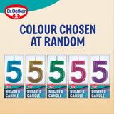 Dr. Oetker Number 5 birthday cake candle, UK version