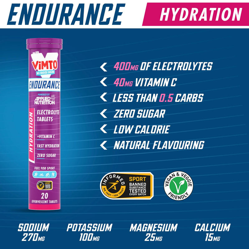 Applied Nutrition Vimto Electrolyte Tablets 80g - British product