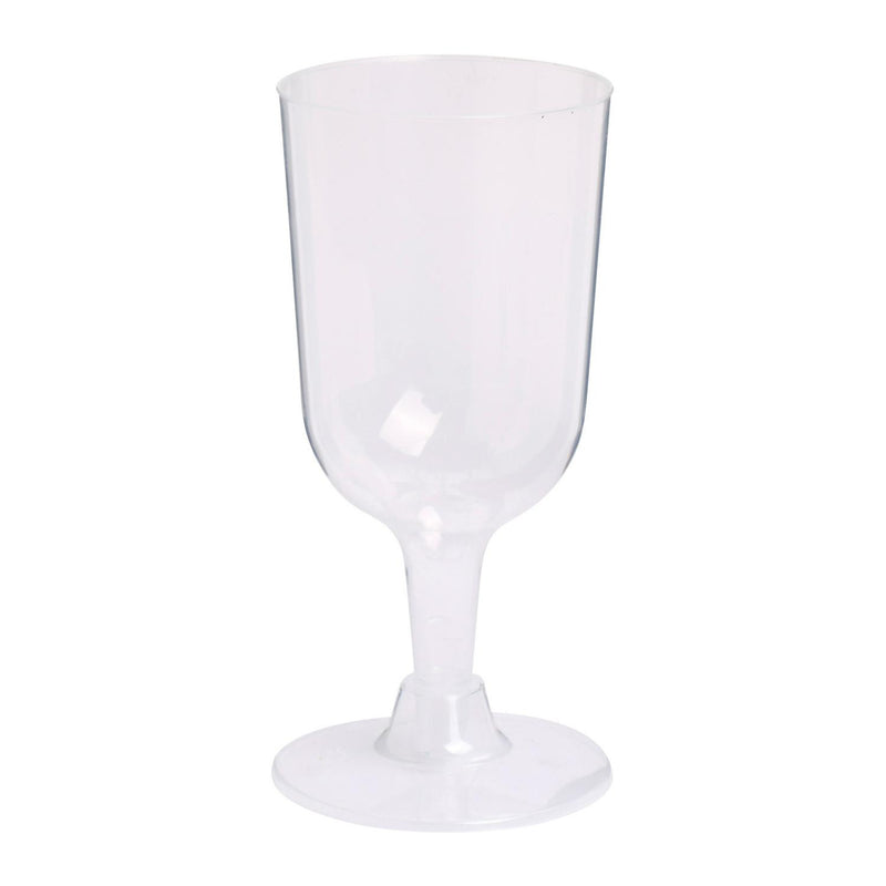 Sainsbury's Home reusable clear plastic wine glasses pack of 10 170ml (British brand)