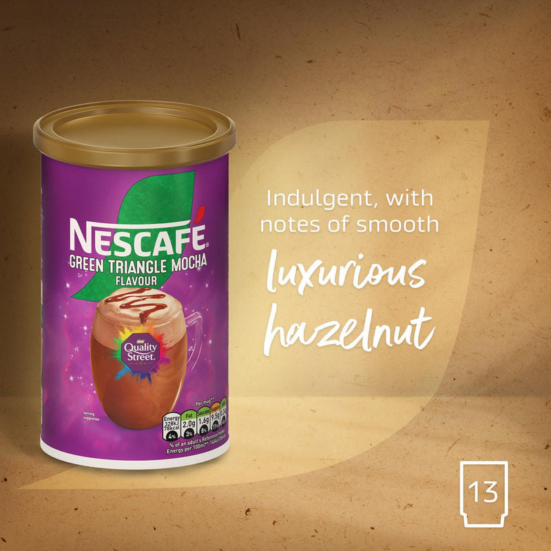 Nescafe quality street hazelnut mocha coffee 260g (British brand)