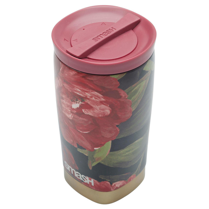 Smash Floral Coffee Cup travel mug 8 x 6 x 15cm (British brand)