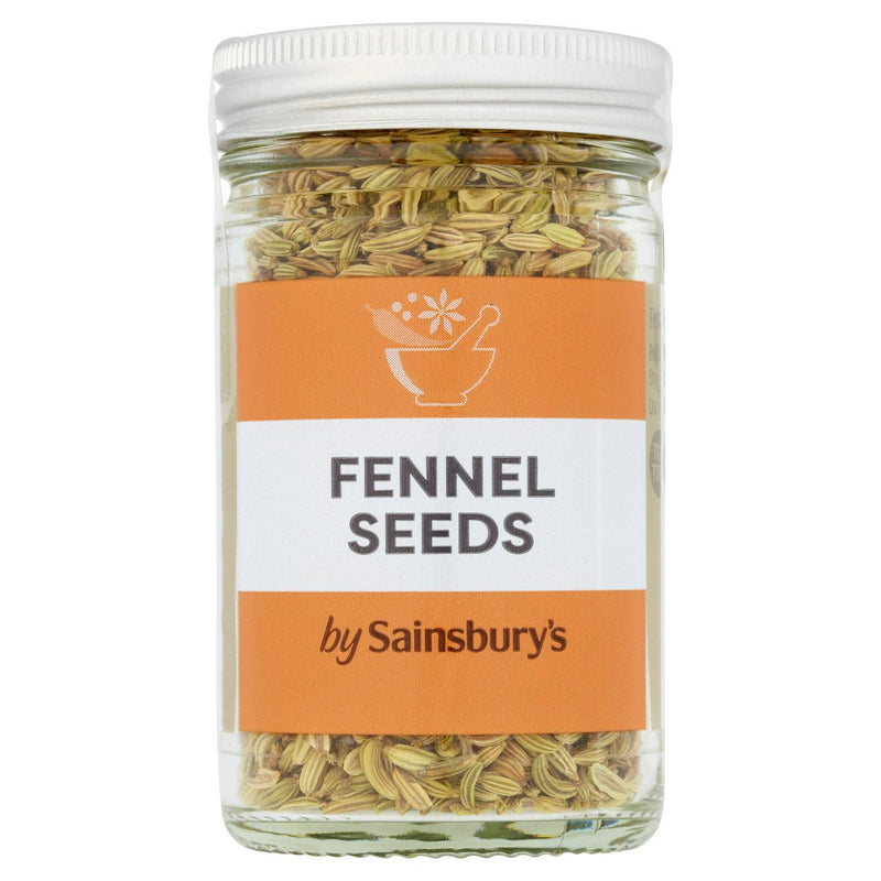 Sainsbury's Fennel Seeds spice jar 34g (British brand)