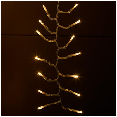 390 Warm White LED Christmas Tree Light String with 8 Metres Length