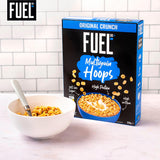 FUEL10K multigrain hoops breakfast cereal 350g - British product