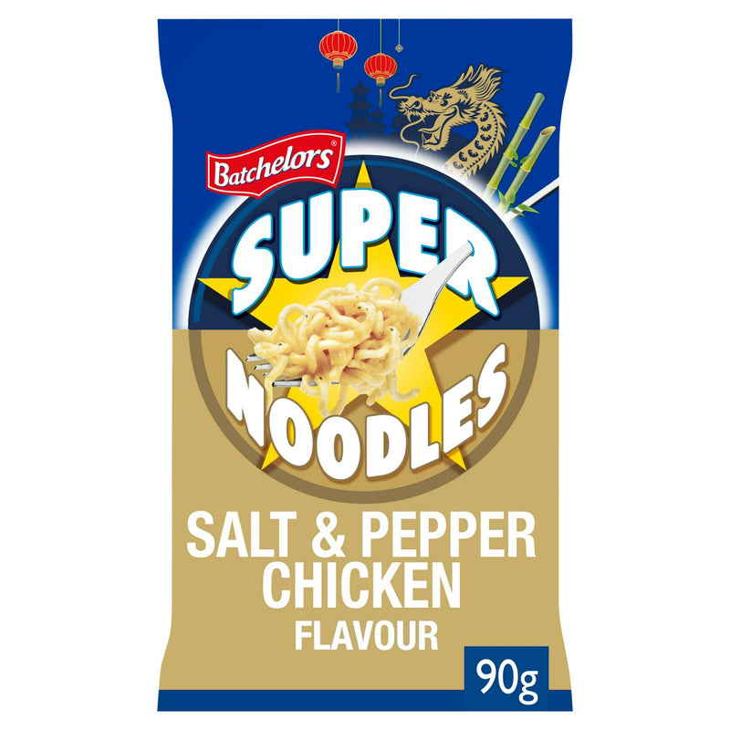 Batchelors Super Noodles Chinese Salt & Pepper Chicken 90g, imported from the UK