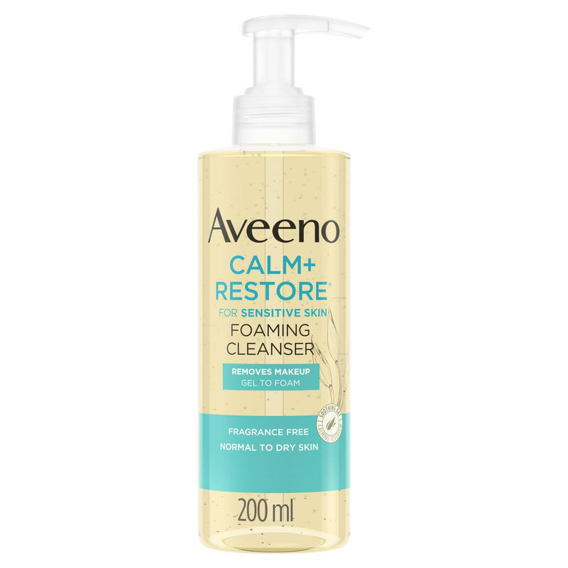 Aveeno Face Calm Restore Foaming Cleanser 200ml - British product