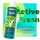 Men's Whole Body Deodorant Spray with 72-Hour Odour Control 150ml