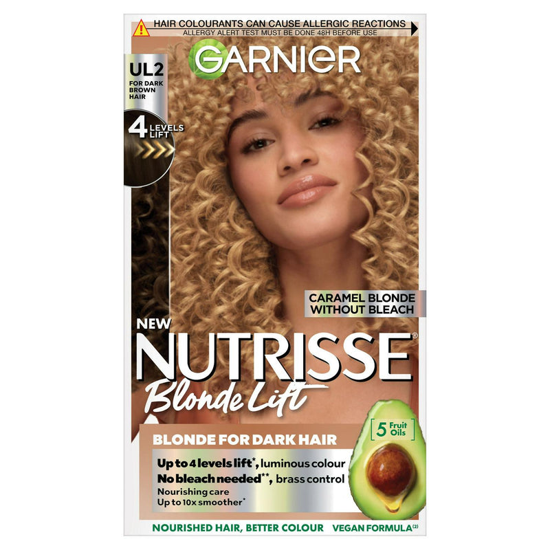 Garnier Nutrisse BlondeLift hair dye UL2 Caramel Blonde, UK version