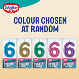 Dr. Oetker Number 6 Birthday Cake Candle - British product