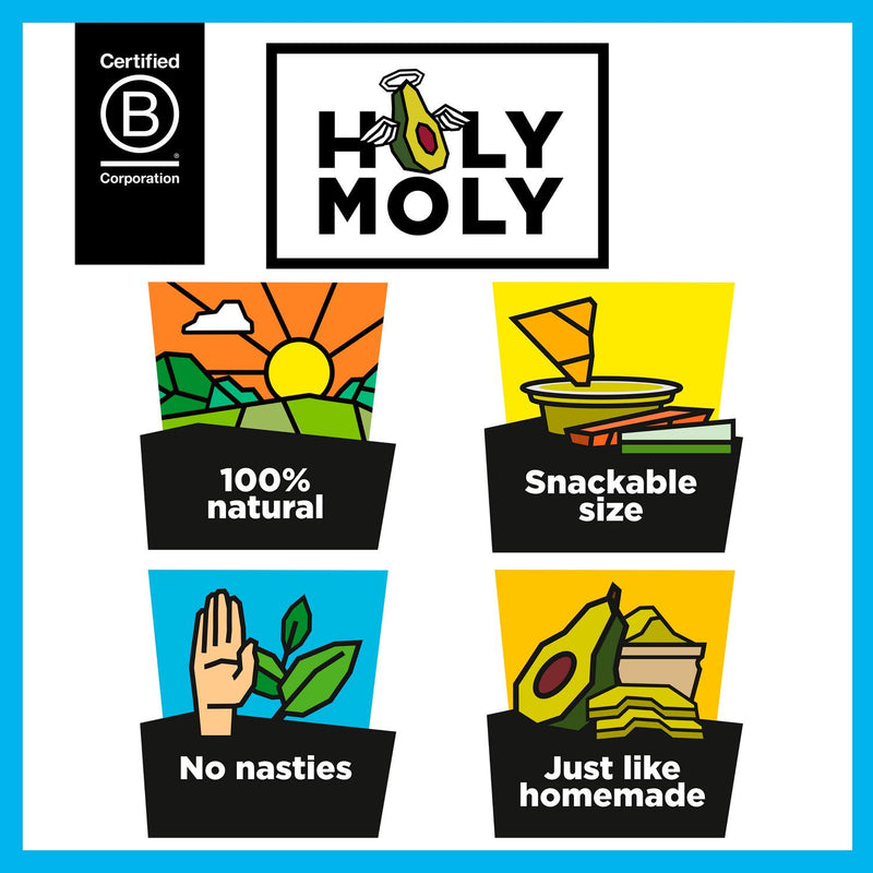 Holy Moli smashed avocado dip mini cups 3x57g, UK version