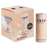 Trip peach ginger CBD drink 4x250ml (British brand)