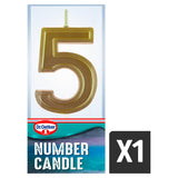 Dr. Oetker Number 5 birthday cake candle, UK version