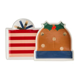 Habitat Present/Pudding Shaped Stoneware Plate Assortment