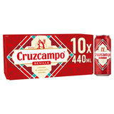 Cruzcampo Sevilla Lager Beer 10x440ml - British product