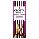 Crosta & Mollica Black Olive Grissini Breadsticks 140g - British product