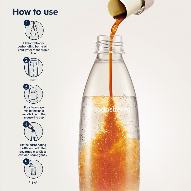 Lipton Sodastream Peach Flavour Ice Tea Sparkling Drink Mix 440ml