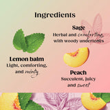 Twinings Superblends Menopause Cool Moments peach herbal tea bags imported from the UK