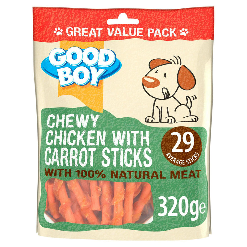 Good Boy Pawsley dog treats chicken carrot UK version