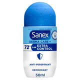 Sanex Derma Care+ Extra Control 72 Hour Antiperspirant Roll On Deodorant 50ml